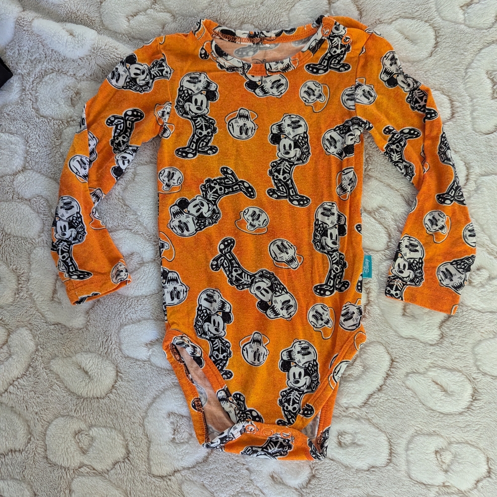 Posh Peanut Orange and Black Character Bodysuit